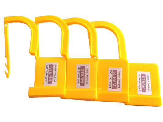 SIGILLO IN PLASTICA CON INDICATORE DI VAPORE - giallo