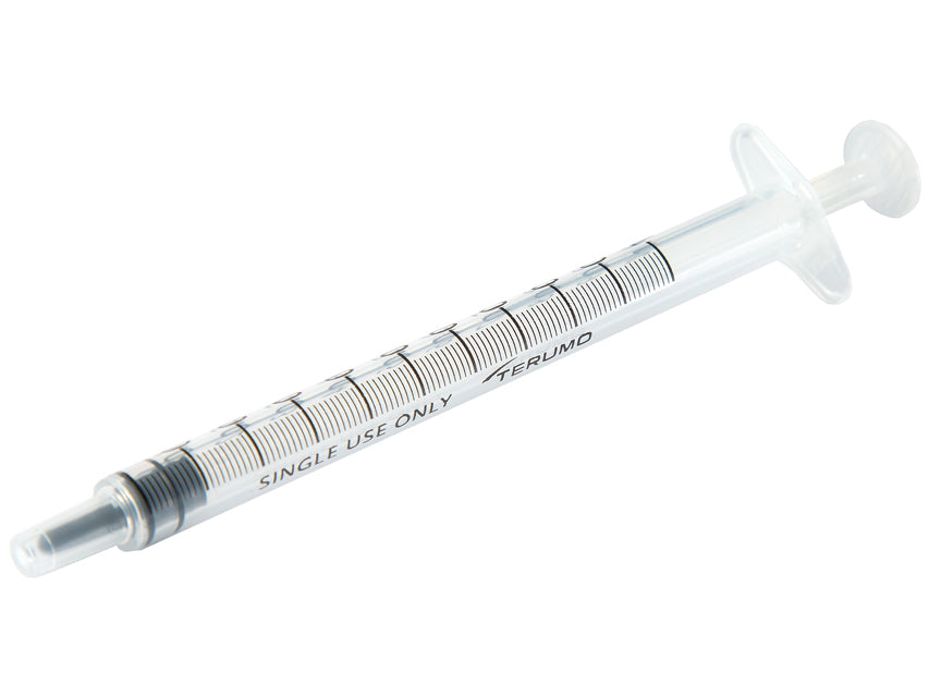 SIRINGHE SENZA AGO TERUMO 1 ml Tubercolina - Luer Slip concentrico - MDSS01SE - sterili