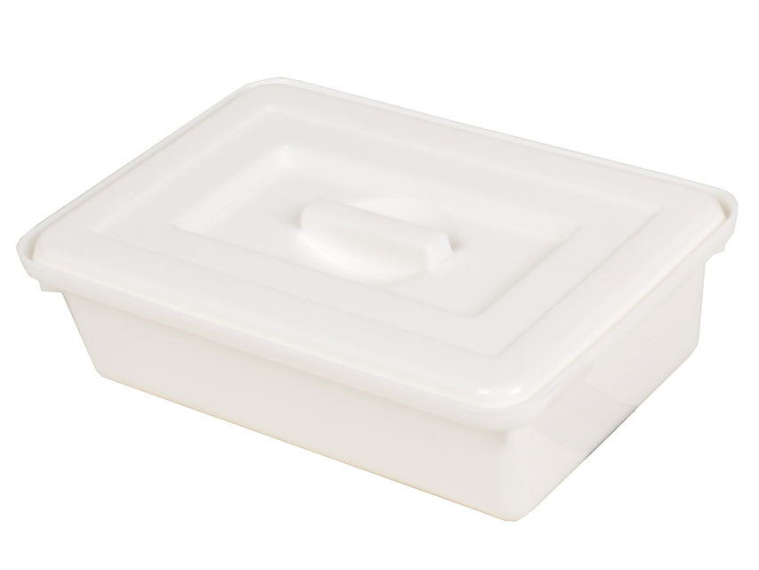 VASSOIO CON COPERCHIO 220x150x70 mm - plastica