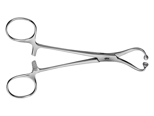 PINZA FISSATELI AESCULAP - curva - punte smusse - 14 cm - BF464R