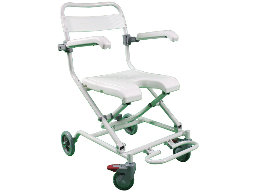SEDIA DA DOCCIA CON RUOTE