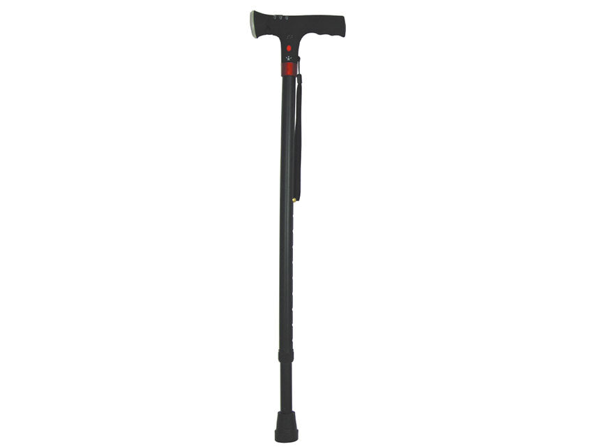 BASTONE DI SICUREZZA CON LUCE - nero