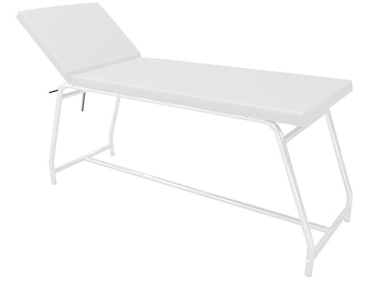 LETTINO DA VISITA - portata 120 kg, verniciato bianco - materasso bianco