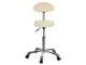 SGABELLO con schienale - beige chiaro