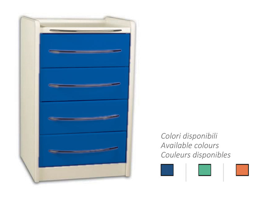CASSETTIERA MOBILE GE416 4 cassetti 49 cm - colore a scelta