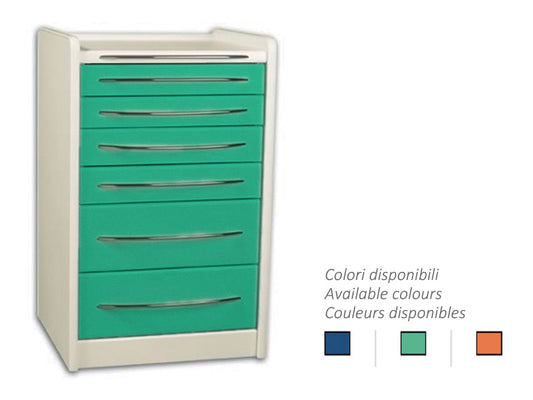 CASSETTIERA MOBILE GE419 6 cassetti 49 cm - colore a scelta