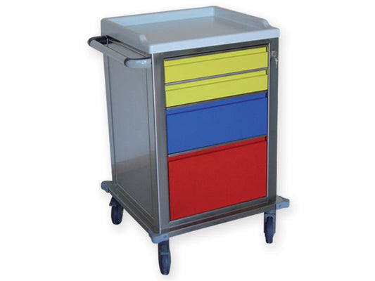 CARRELLO MODULARE INOX - 2+1+1 cassetti