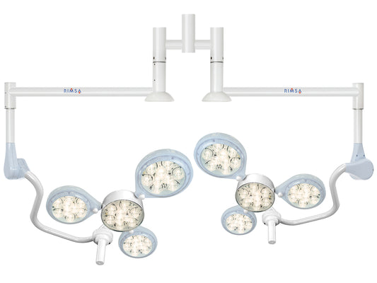 LAMPADA LED QUATTROLUCI - a soffitto - doppia