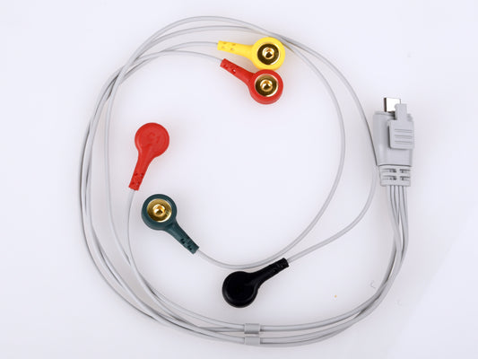 CAVO DERIVAZIONI ECG - 5 elettrodi a bottone - optional per 54300