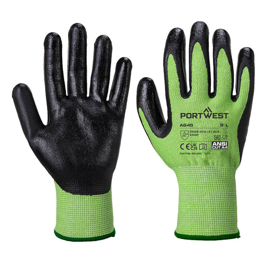 Guanto anti taglio Nitrile foam - Verde