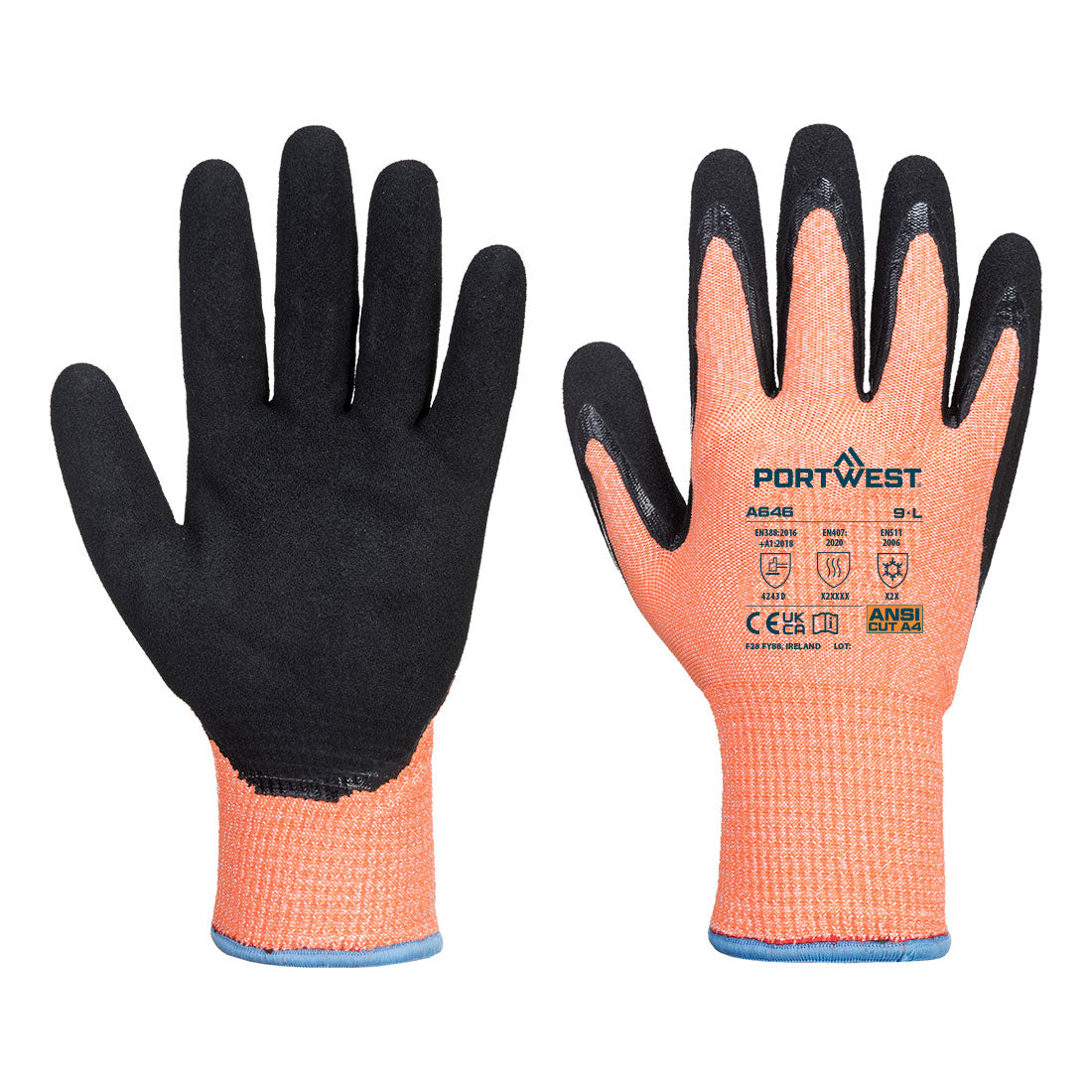 Guanto anti taglio invernale Vis-Tex D13 in nitrile