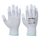 AB198GRR – Antistatischer PU-F-Tip-Handschuh, 12 Stück