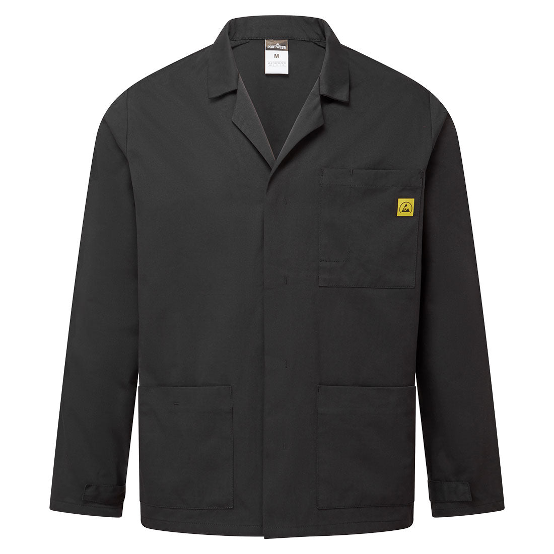 AS18BKR - ESD anti-static laboratory jacket