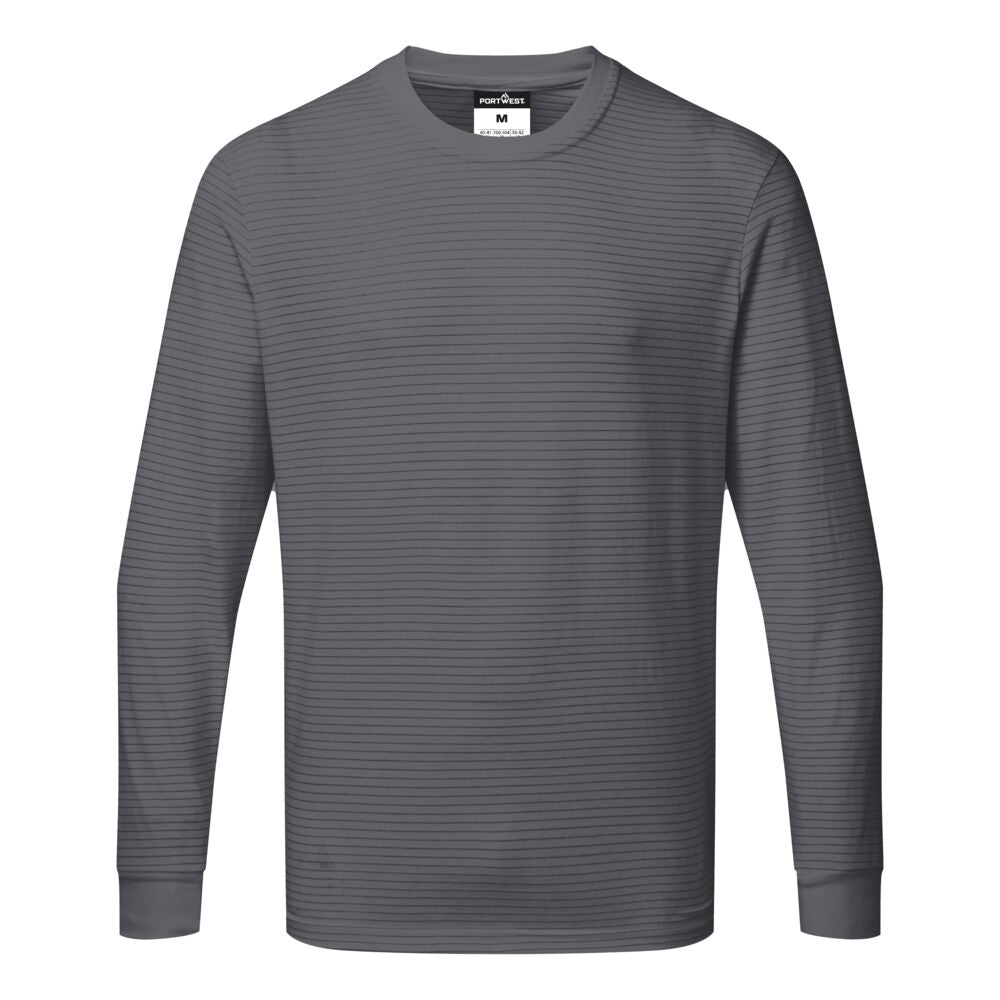 AS22ZOR – ESD antistatisches Langarm-T-Shirt