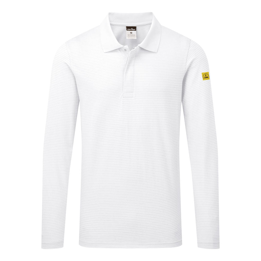 AS23WHR - ESD antistatic polo L/S