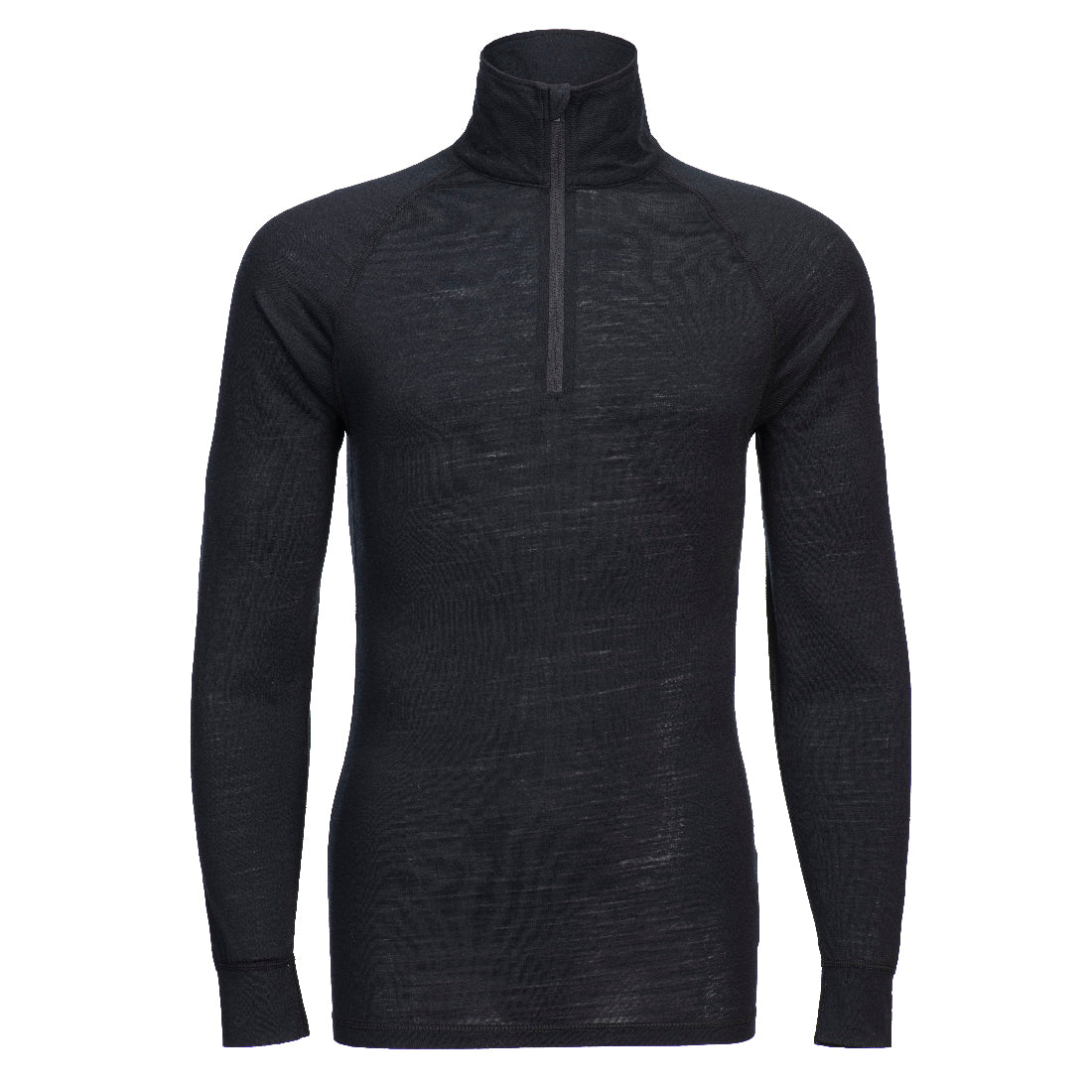 B184BKR - Sous-vêtement en laine mérinos avec 1/4 zip