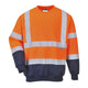 B306ONR - Sudadera bicolor de alta visibilidad