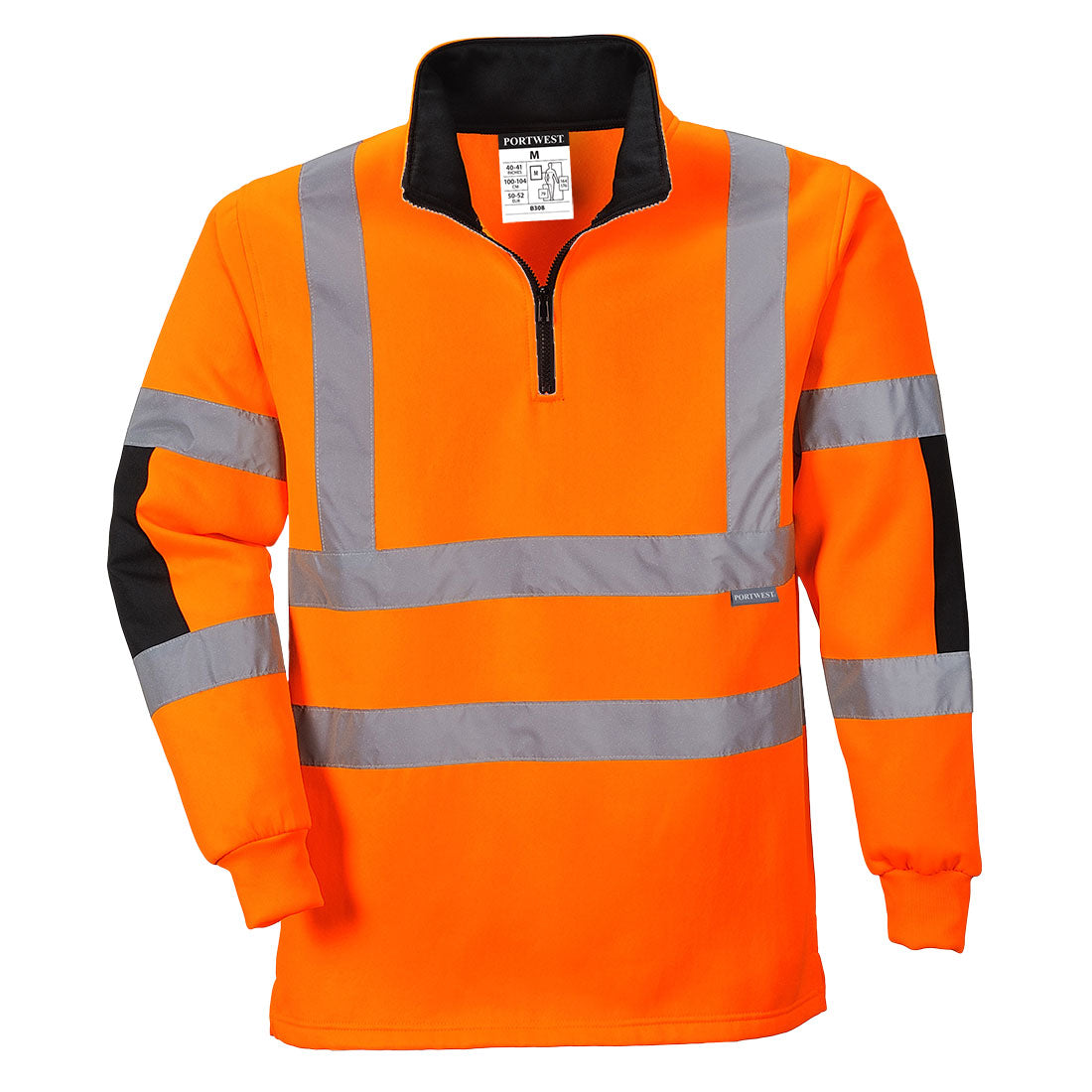 B308ORR – Xenon-Hi-Vis-Rugby-Sweatshirt