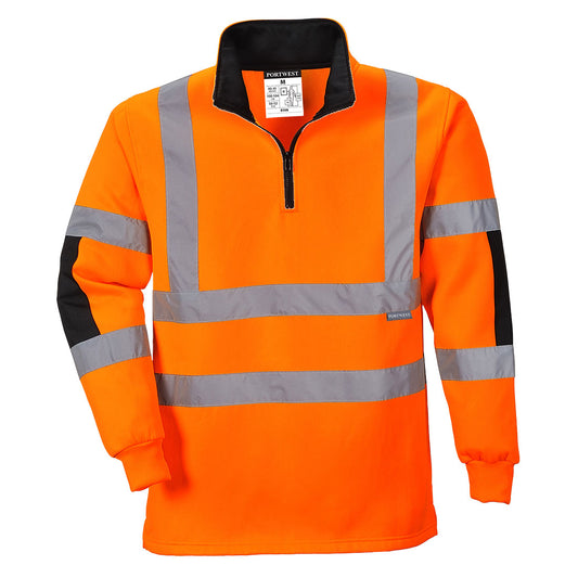 B308ORR - Sudadera Rugby Xenón de Alta Visibilidad