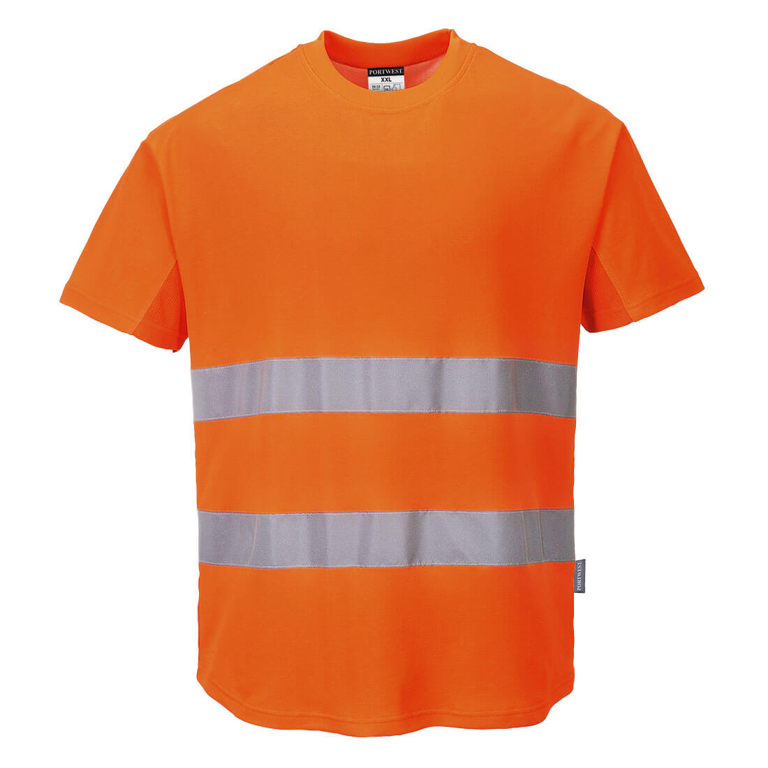 C394ORR - Camiseta Alta Visibilidad Confort de Algodón y Malla