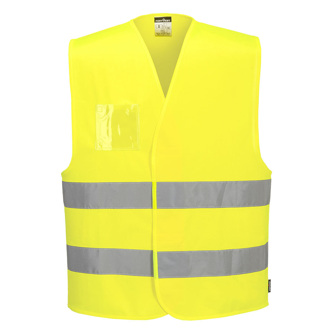 C475YER - Vest with Hi-Vis badge holder