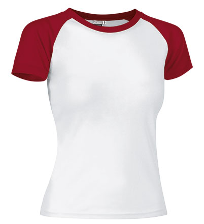 T-shirt da donna manica corta e disegno biclore London