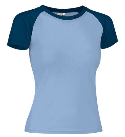 T-shirt da donna manica corta e disegno biclore London