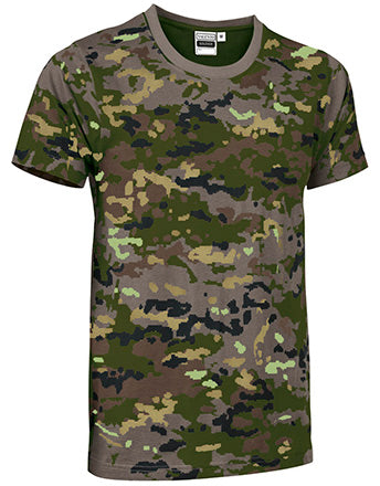T-shirt manica corta con disegno mimetico pixelato Soldier