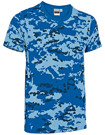 T-shirt manica corta con disegno mimetico pixelato Soldier