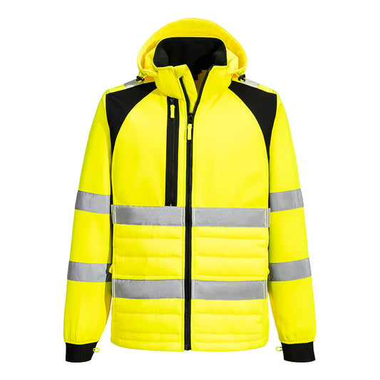 CD863YBR - Chaqueta híbrida WX2 Eco Hi-Vis