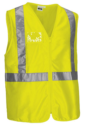 Gilet catarifrangente con porta-identificatore Venera