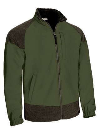 Giacca softshell con rinforzi e disegno bicolore Caledonia