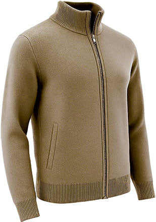 Cardigan con zip intera Carlo