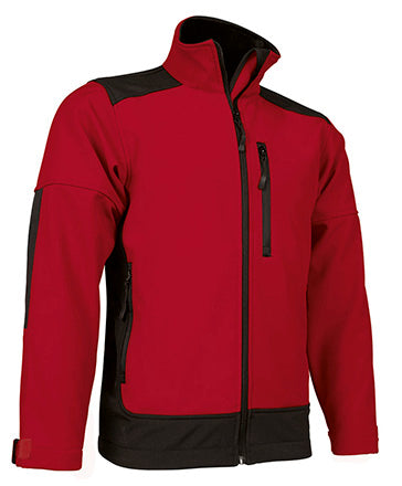 Giacca softshell con tre tasche e design bicolore Saponi