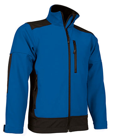 Giacca softshell con tre tasche e design bicolore Saponi
