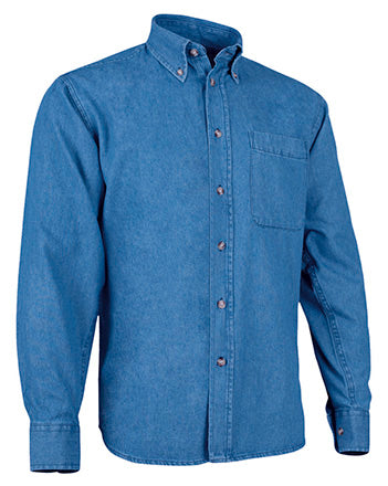 Camicia in jeans manica lunga e taschino Lion