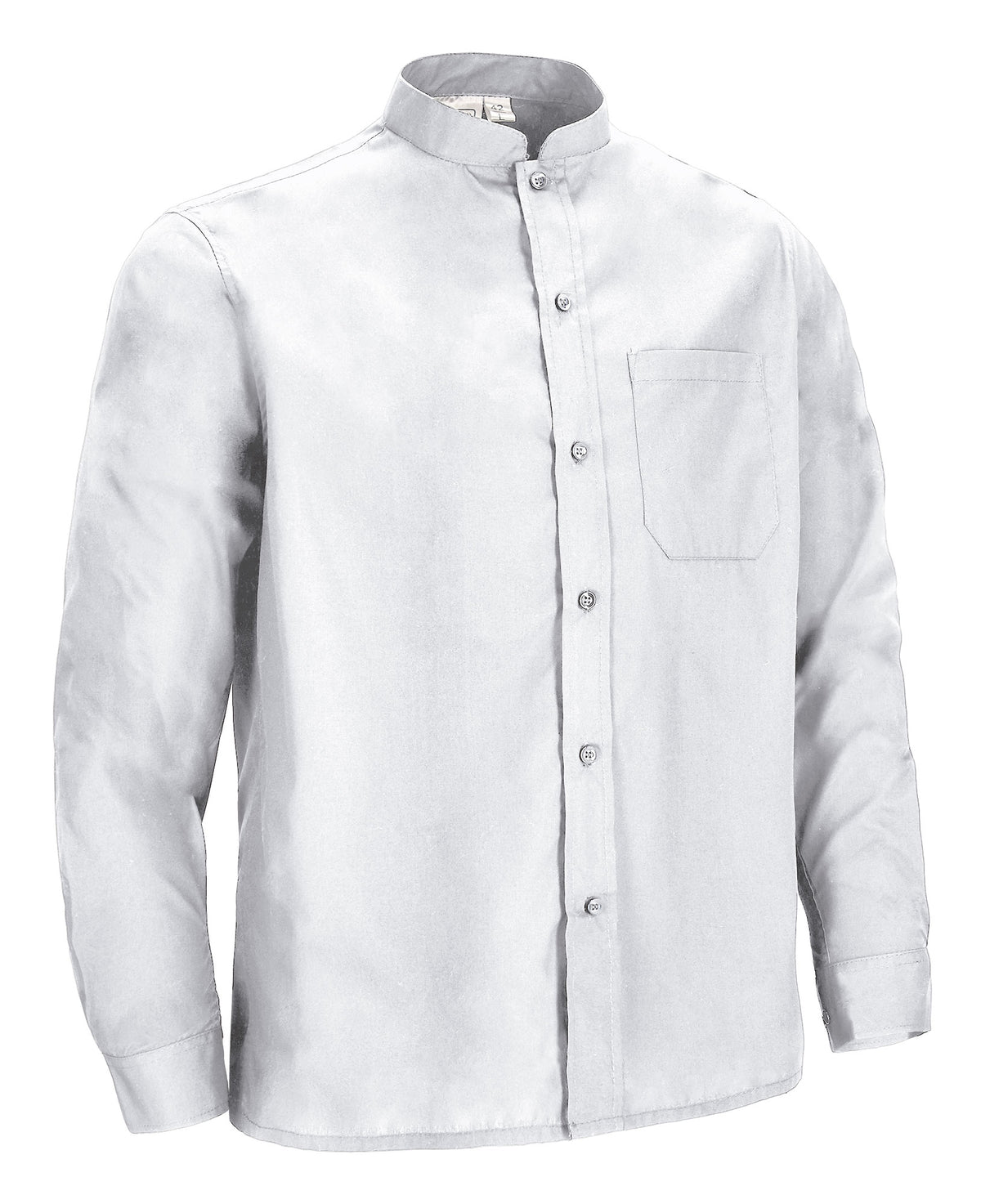 Camicia manica lunga con taschino e collo alla coreana Sopran