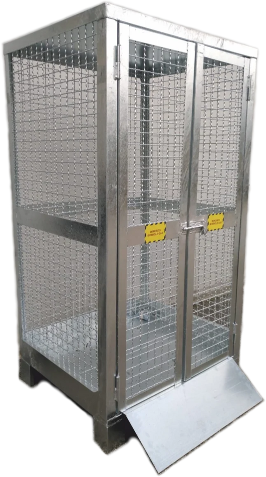 Contenitore porta bombole gas zincato 9/12 bombole DB9/12AZ