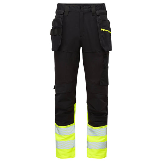 DX457YBR - Pantalón DX4 Craft alta visibilidad clase 1 con bolsillos tipo Holster desmontables