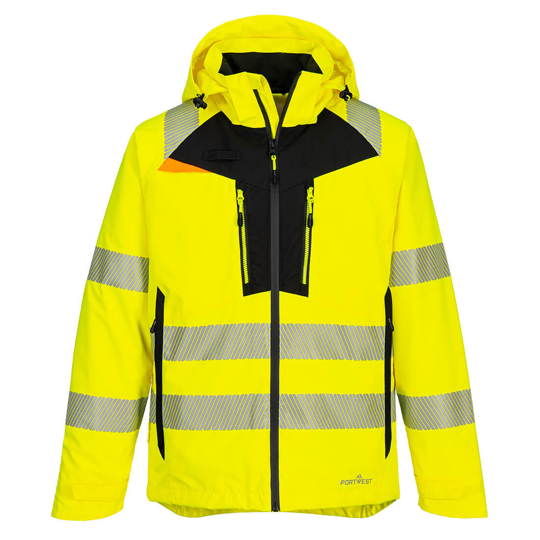 DX462YER – DX4-Regenjacke mit hoher Sichtbarkeit