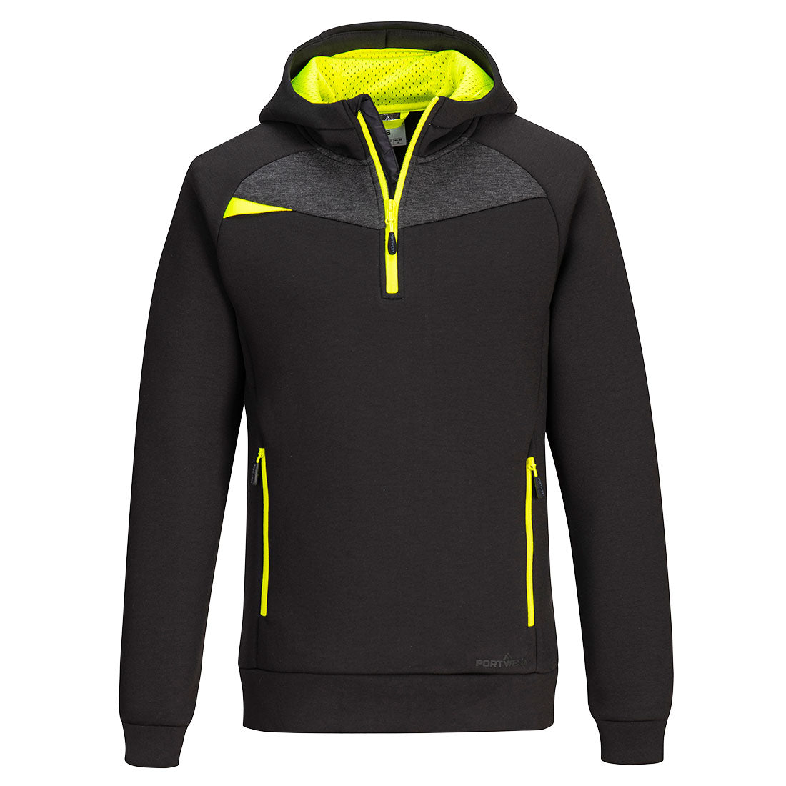DX467BKR - DX4 Sudadera con capucha y media cremallera
