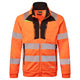 DX477OBR - DX4 Hi-Vis sweatshirt with funnel neck and zip closure