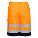 E043ONR – Hi-Vis-Bermudashorts aus Polyester-Baumwolle