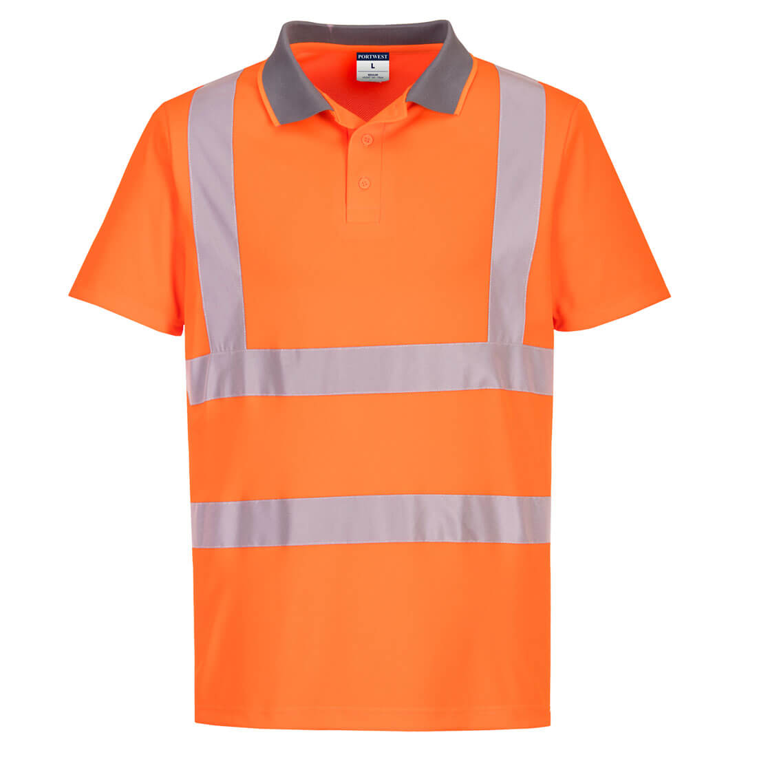 EC10ORR - Polo Eco Hi-Vis S/S (6-pack)