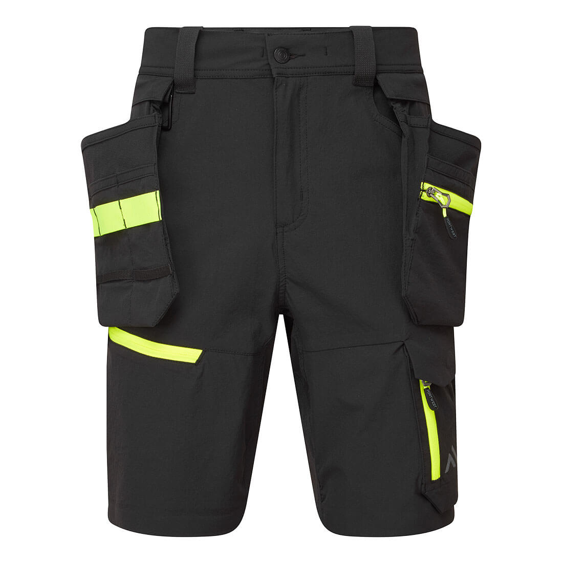 EV444BKR - Pantalones cortos de trabajo ligeros EV4 con bolsillos para herramientas extraíbles