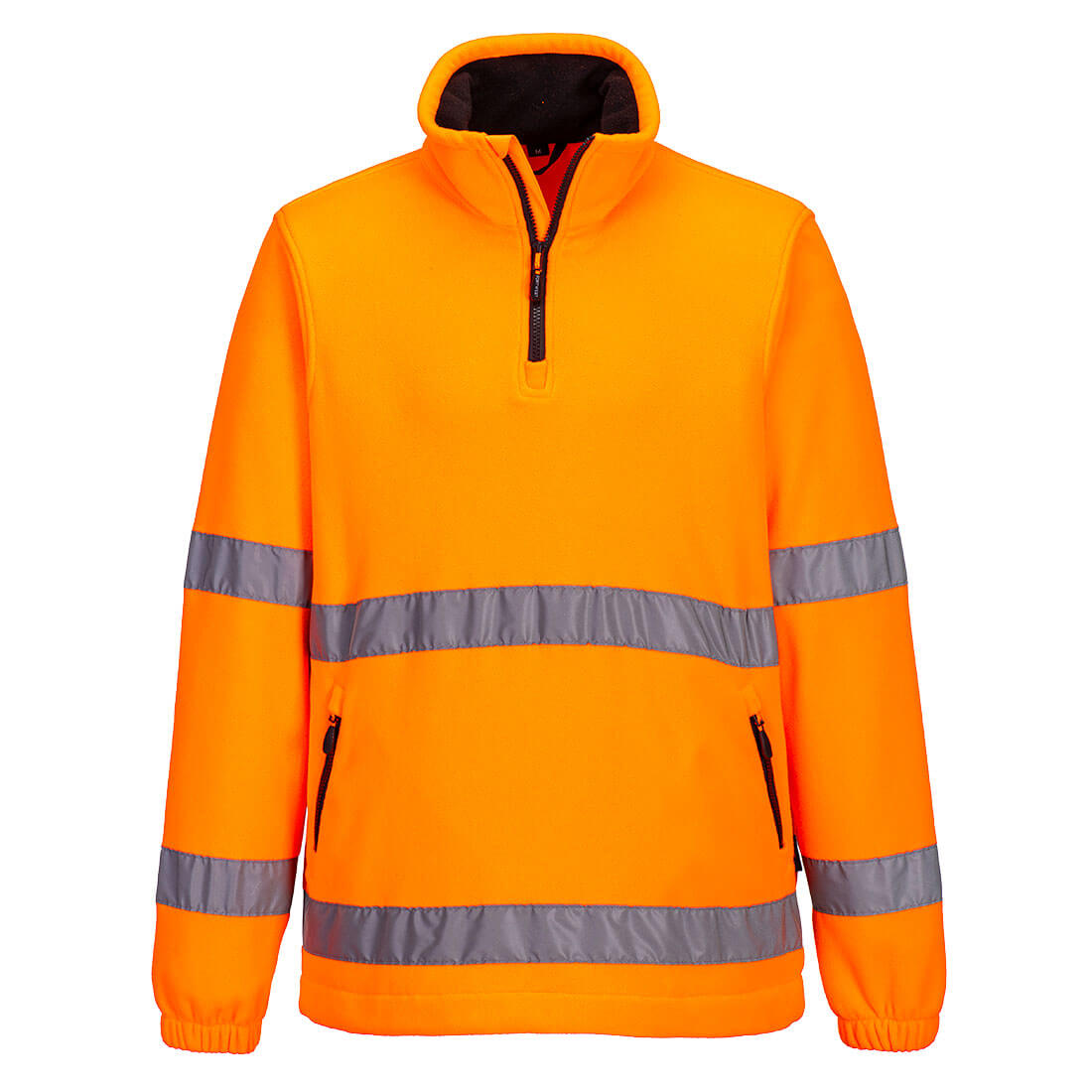 F302ORR - Polaire haute visibilité demi-zip