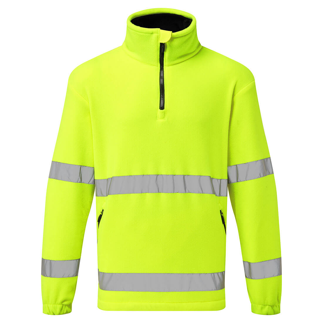 F302YER - Polaire demi-zip haute visibilité
