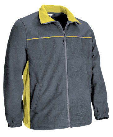 Giacca pile bicolore con tasche Thunder