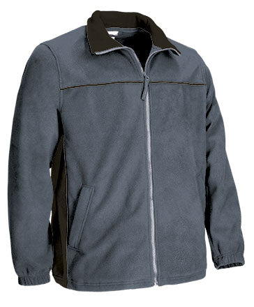 Giacca pile bicolore con tasche Thunder