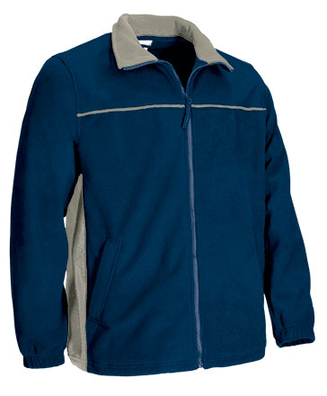 Giacca pile bicolore con tasche Thunder